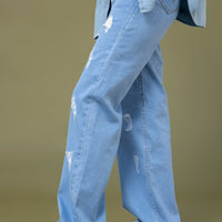 Shabby chic Denim pants