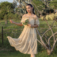 ROSY Off-Shoulder Yellow