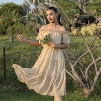 ROSY Off-Shoulder Yellow