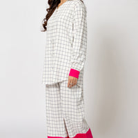 Color Pop Check Set Fuchsia