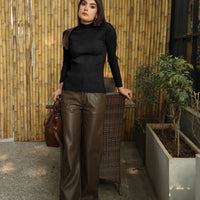 Oak Ribbed Sweater Black