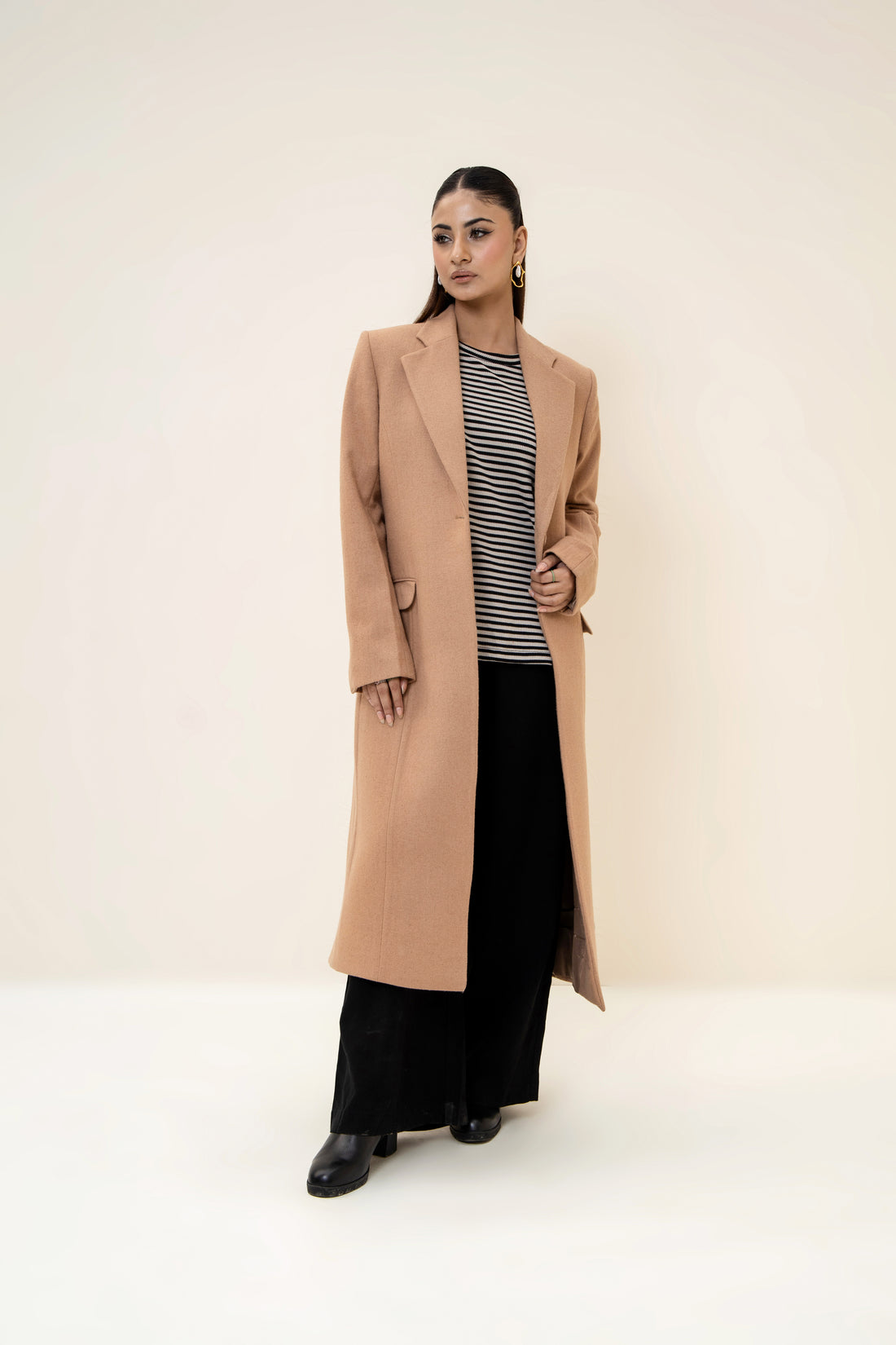 Amelie Long Coat camel