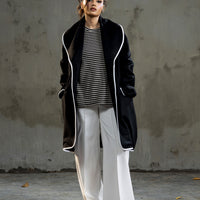 Melia Woolen Coat Black