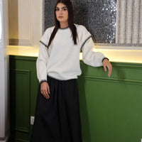 Highlander Oversized Sweater Pure White