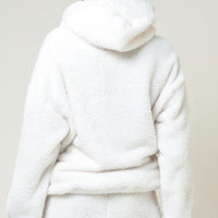 Cozy Bear Hoodie White