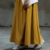 Archie Flared Skirt Khaki