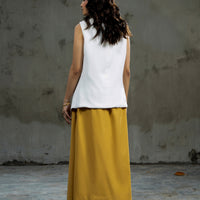 Archie Flared Skirt Khaki