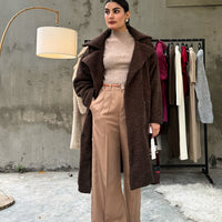 Vienna Teddy Coat Chocolate Brown
