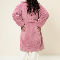 kris Teddy Coat Pink