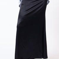 Venice Silk Skirt Black