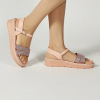 Arizona Platform Sandals Powder Pink