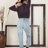 Clara Slim Fit High Waisted Jeans Denim Blue