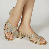 Elora Heels Golden (Ship in 10 Days)