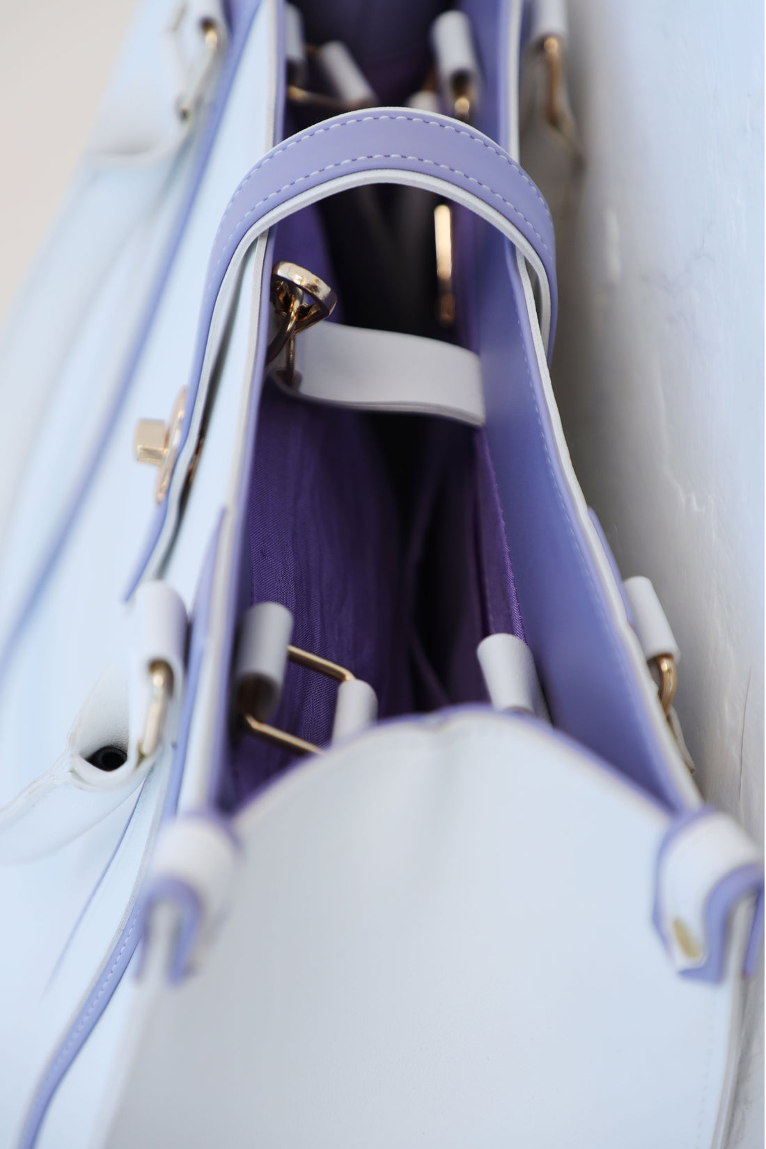 Tokyo Tote Bag White n Lilac