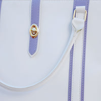 Tokyo Tote Bag White n Lilac