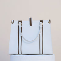 Tokyo Tote Bag White n Brown