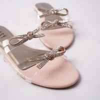 Milano Glass Slipper Pink