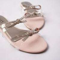 Milano Glass Slipper Pink