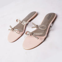 Milano Glass Slipper Pink