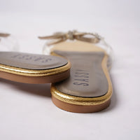 Milano Glass Slipper Gold