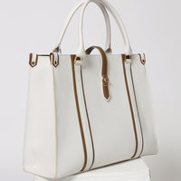 Tokyo Tote Bag White n Brown