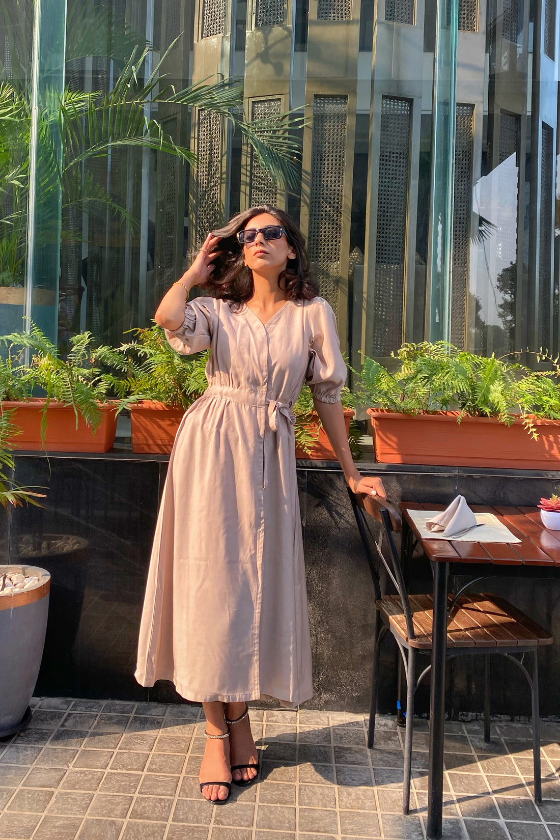 Nanamio Dress beige