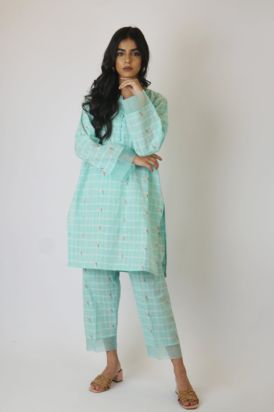Crescent Embroidered 2 Pc