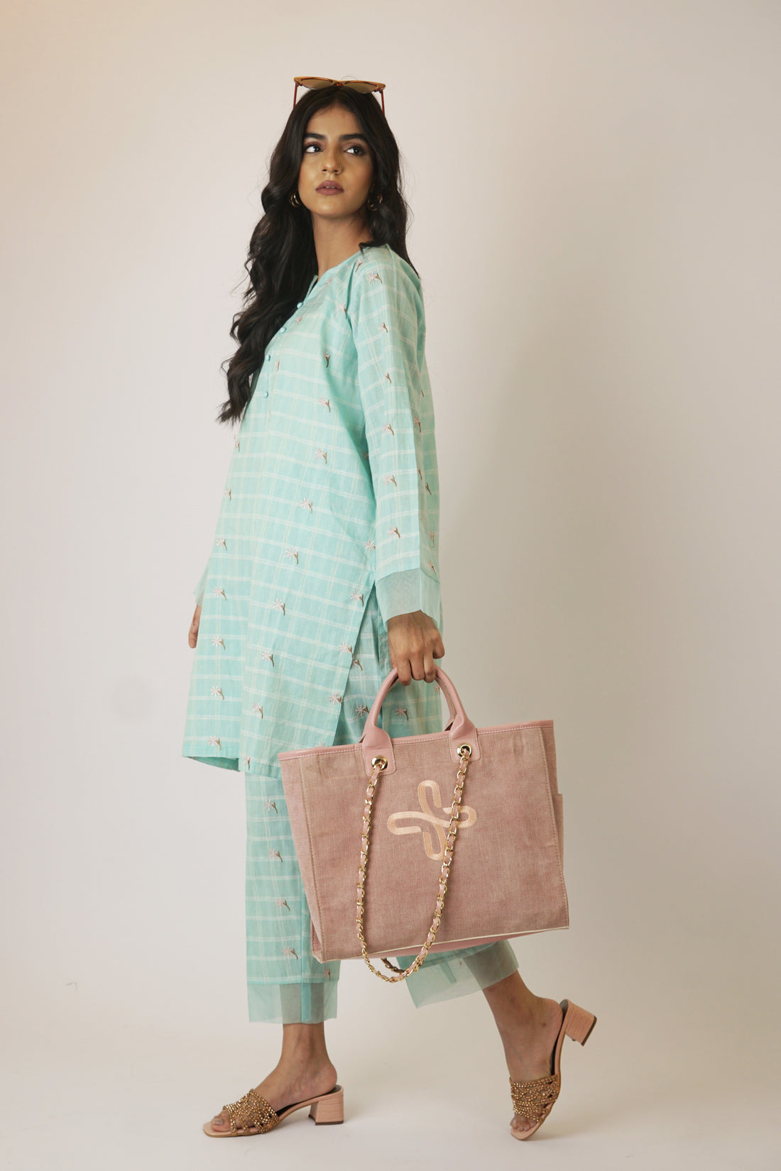 Crescent Embroidered 2 Pc
