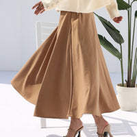 TwirlTide Skirt Tan