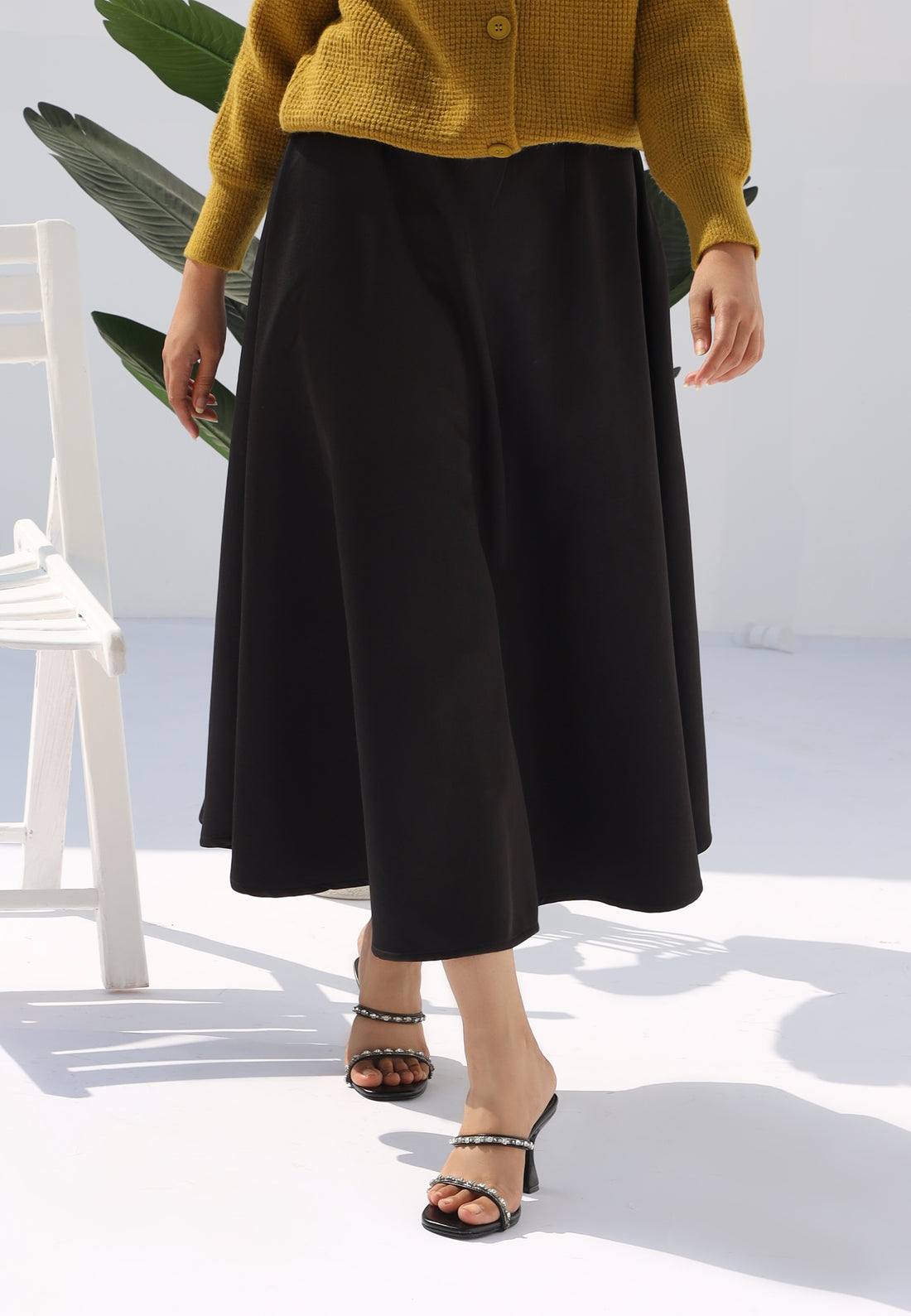TwirlTide Skirt Black