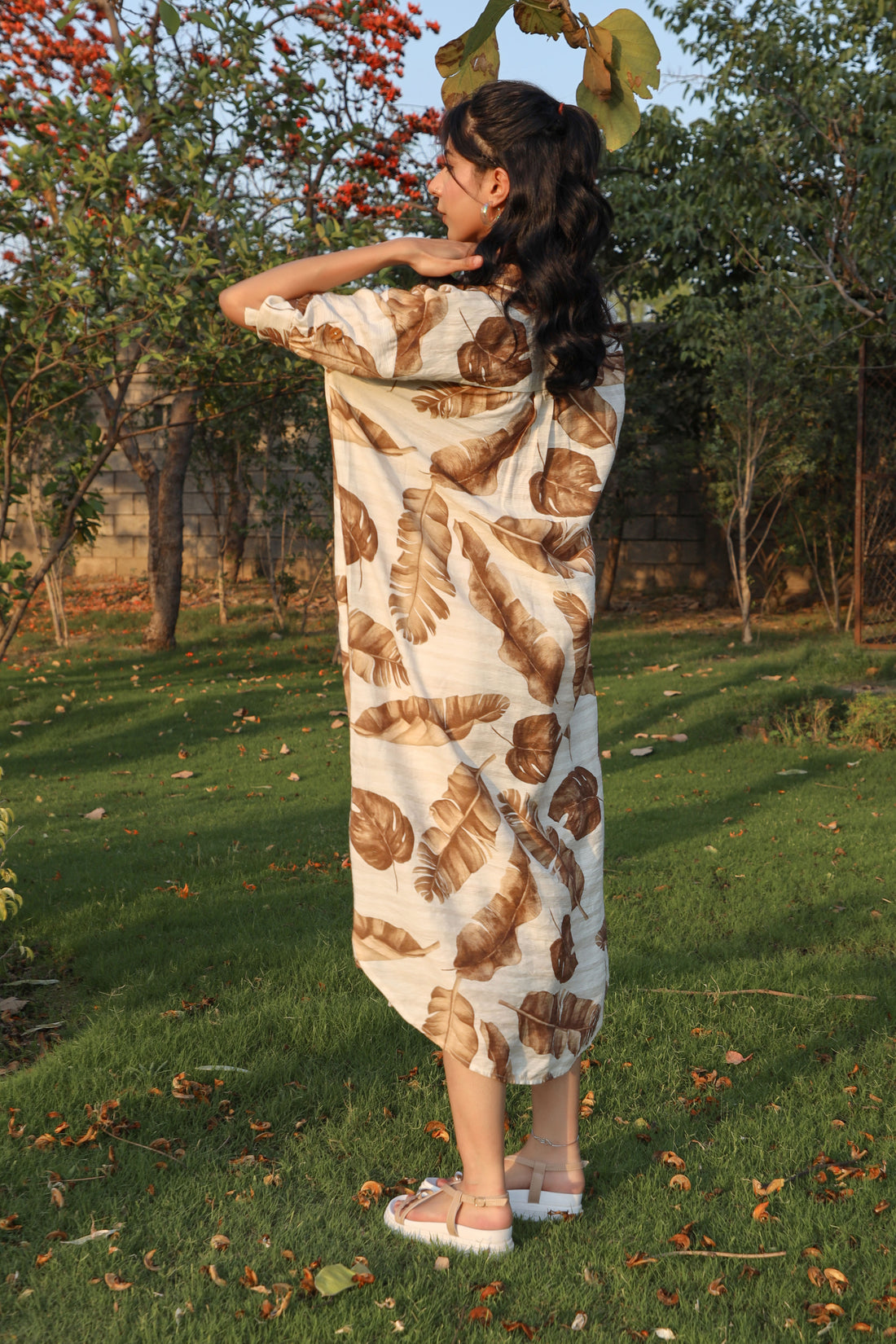 Amber Shirt Dress Rust