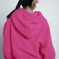 Cozy Bear Hoodie Fuchsia