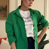 Rihana Button Down Shirt Green