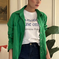 Rihana Button Down Shirt Green