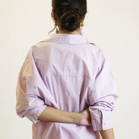 Rihana Button Down Shirt Lilac