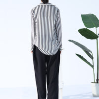 Retro Stripe Button-Up