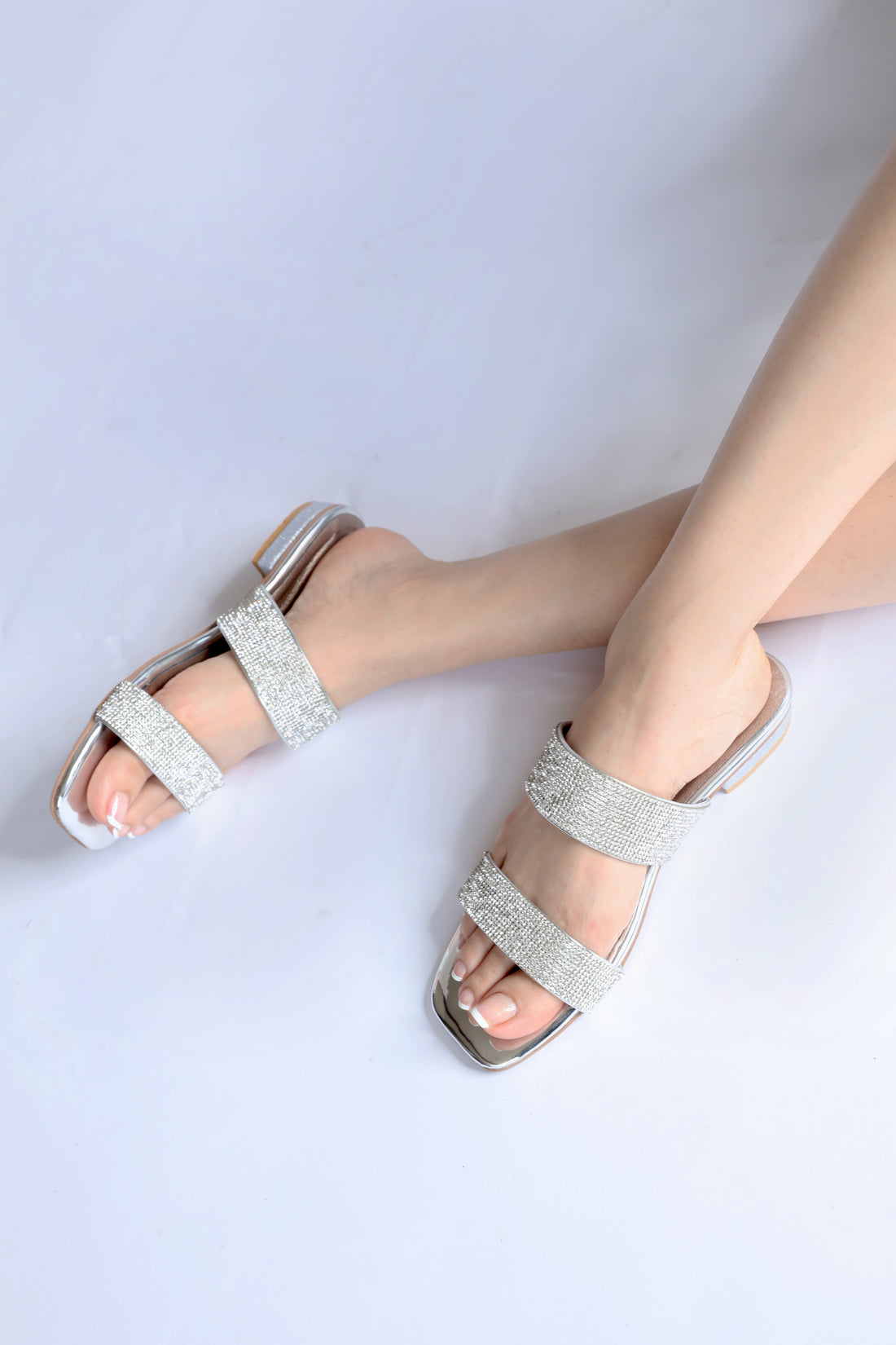 Marbella Slides Silver