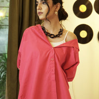 Rihana Button Down Shirt pink