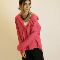 Rihana Button Down Shirt pink