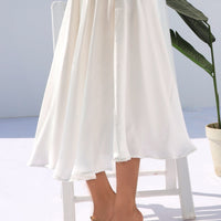 TwirlTide Skirt Pearl White