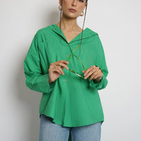 Rihana Button Down Shirt Green