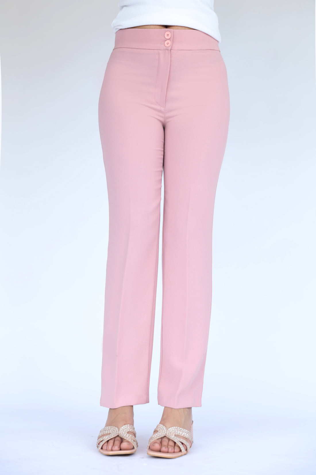 Zoe Straight Pants Pink