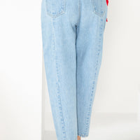 Sassy Original Mom Jeans High Waisted Light Blue