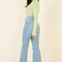 Payton Ribbed Turtleneck Green