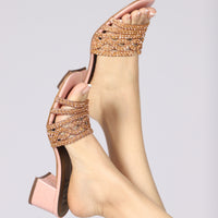 Omaha Heels Pink-Gold