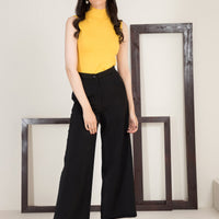 Liara Highneck Sleeveless Sweater Yellow