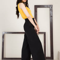Liara Highneck Sleeveless Sweater Yellow