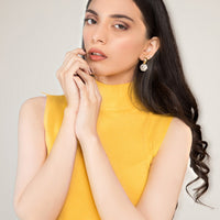 Liara Highneck Sleeveless Sweater Yellow