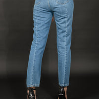 Clara Slim Fit High Waisted Jeans Denim Navy