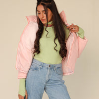 Payton Ribbed Turtleneck Green